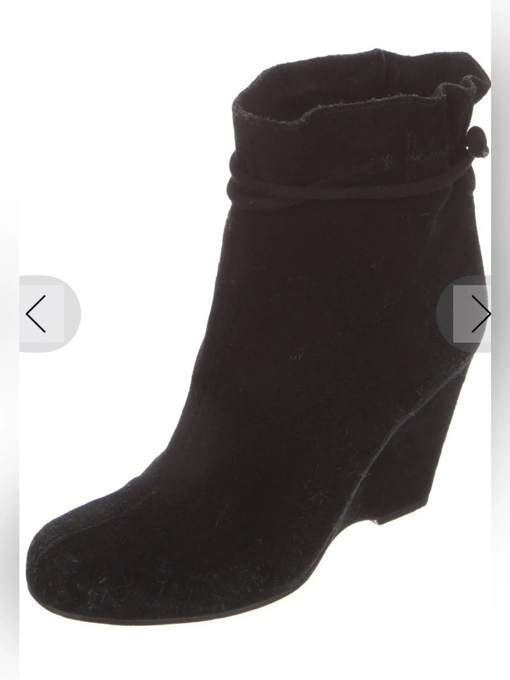 kate spade Black Suede Ankle Booties